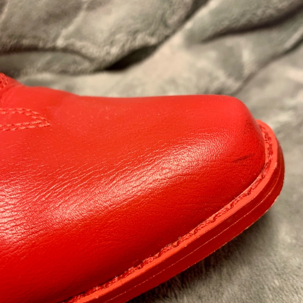 IUV Red Embroidered Western Cowboy Boots - Picture 8 of 10